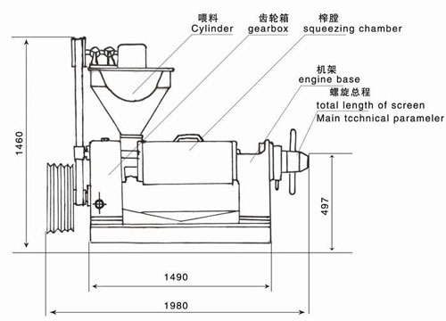 河南雙象榨油機(jī)6yl130結(jié)構(gòu)